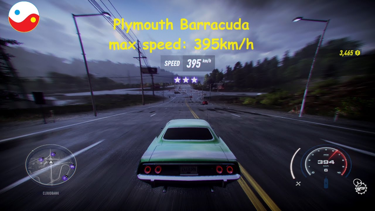 Plymouth Barracuda - max speed: 395km/h