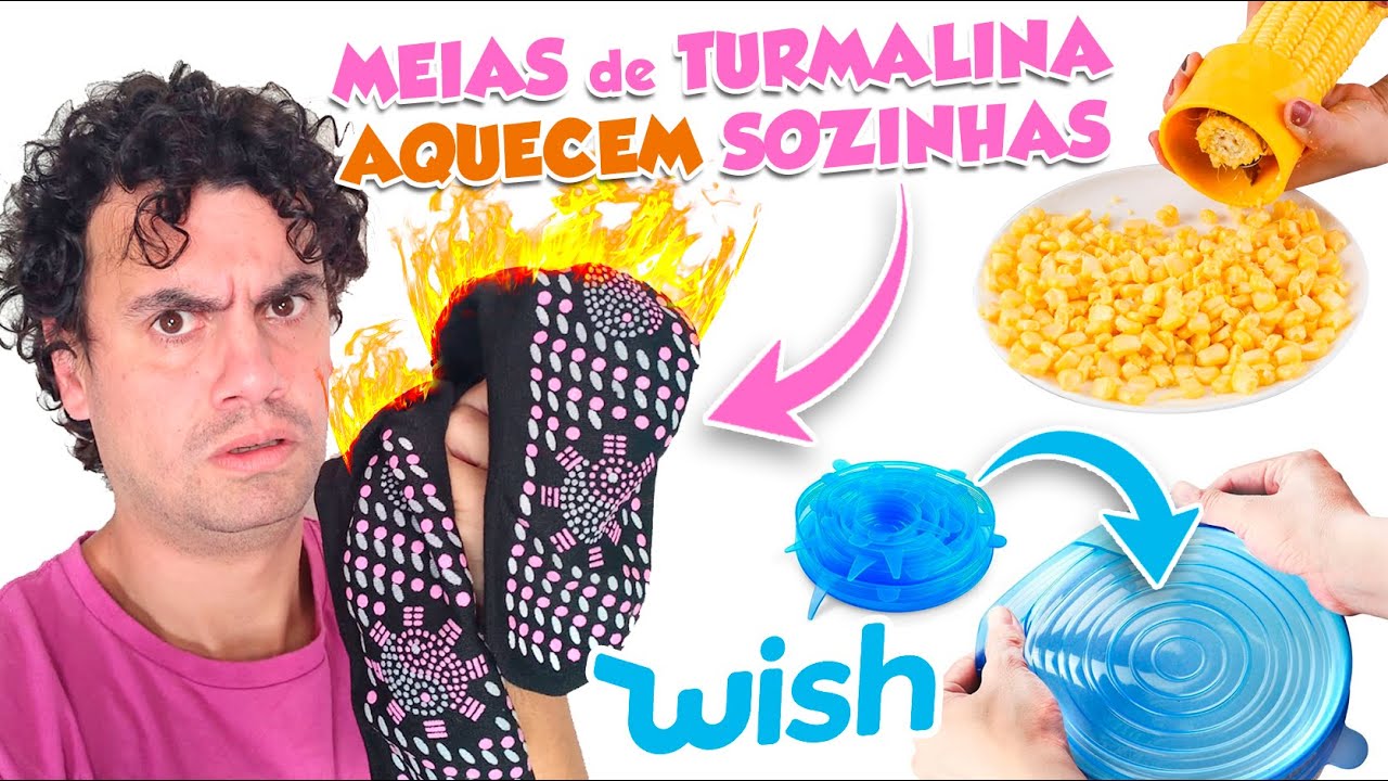 TESTANDO AS MEIAS QUE ESQUENTAM SOZINHAS, DEBULHADOR DE MILHO, TAMPA PRA TAPUER - Fubá online