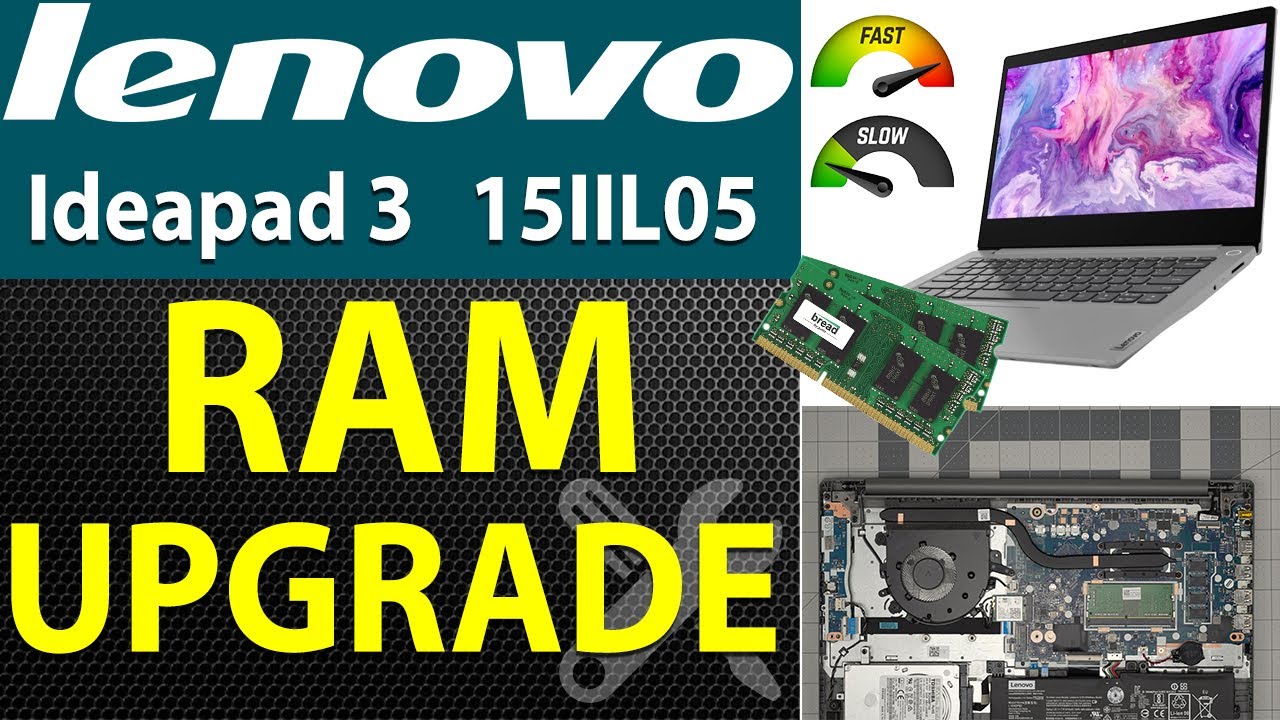 How to Upgrade RAM on Lenovo Ideapad 3 15IIL05 Laptop 81WE