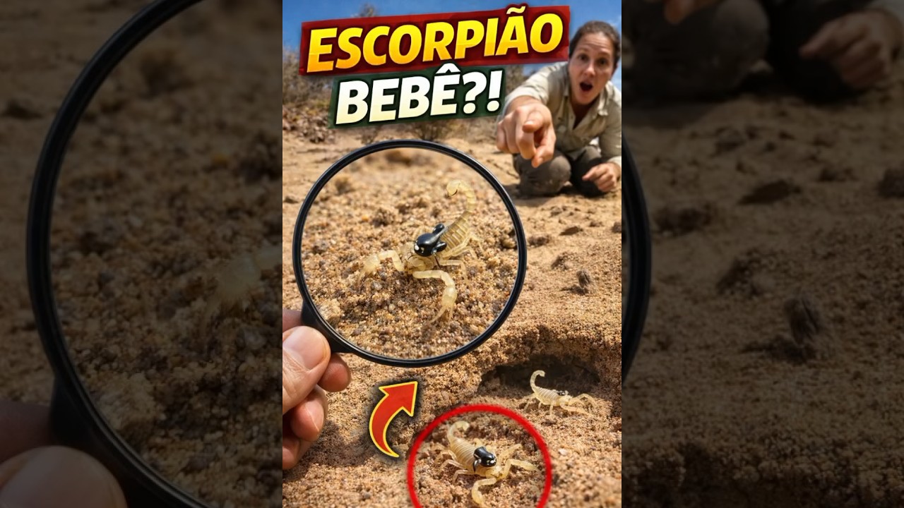 Encontramos Escorpi&otilde;es Beb&ecirc;s no Deserto&hellip; Algo Inesperado Aconteceu!  #naturezasecreta #vidaselvagem