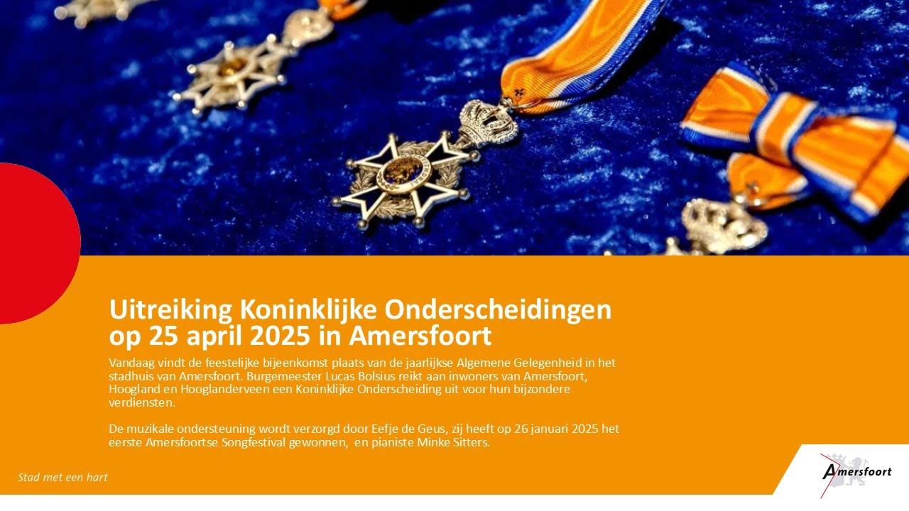 Lintjesregen 2025 in Amersfoort
