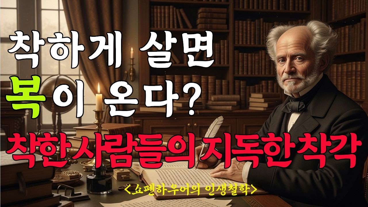 착하게 살면 복이 온다? 쇼펜하우어가 말하는 지독한 착각 | 호의가 권리가 되는 순간 | 쇼펜하우어의 철학 | 귀티나는 노년 | 잘사는 법 | 명언