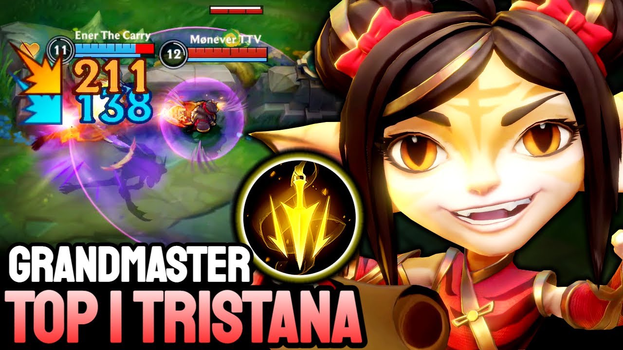 WILD RIFT TRISTANA - TOP 1 TRISTANA GAMEPLAY - GRANDMASTER RANKED