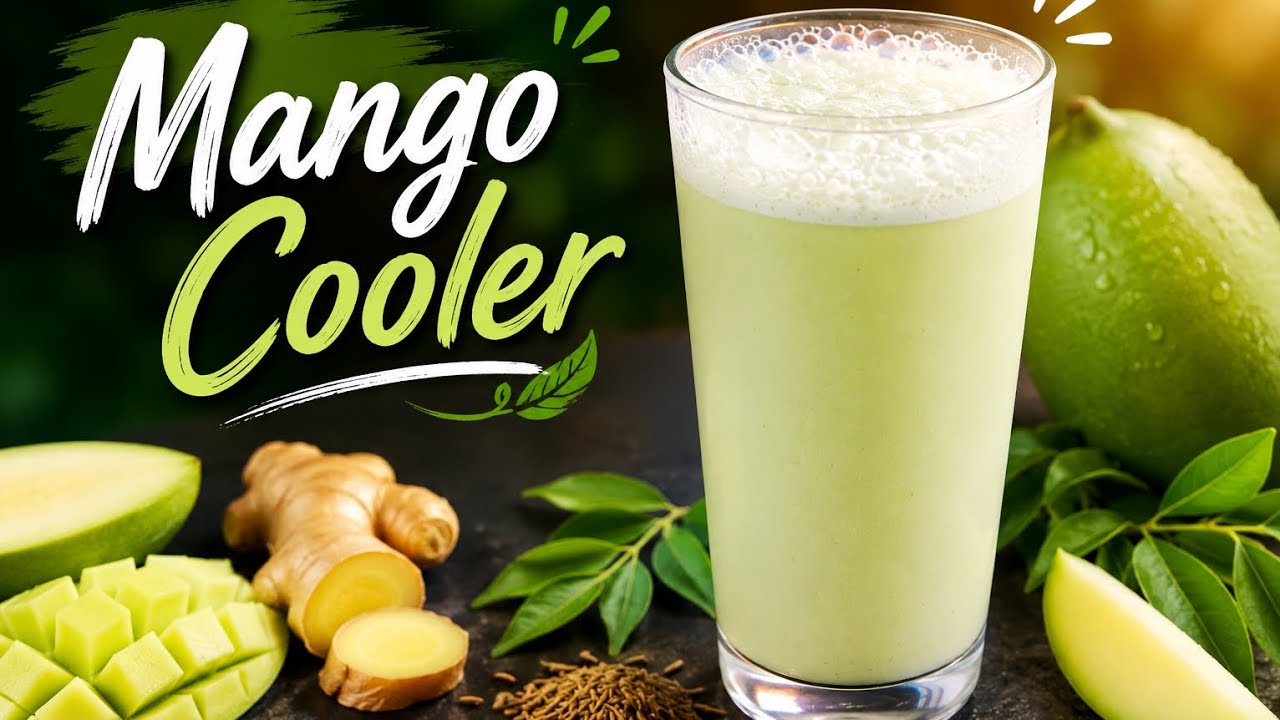 Raw Mango Cooler Recipe | Instant Summer Drink 🥭 (Heat Relief)