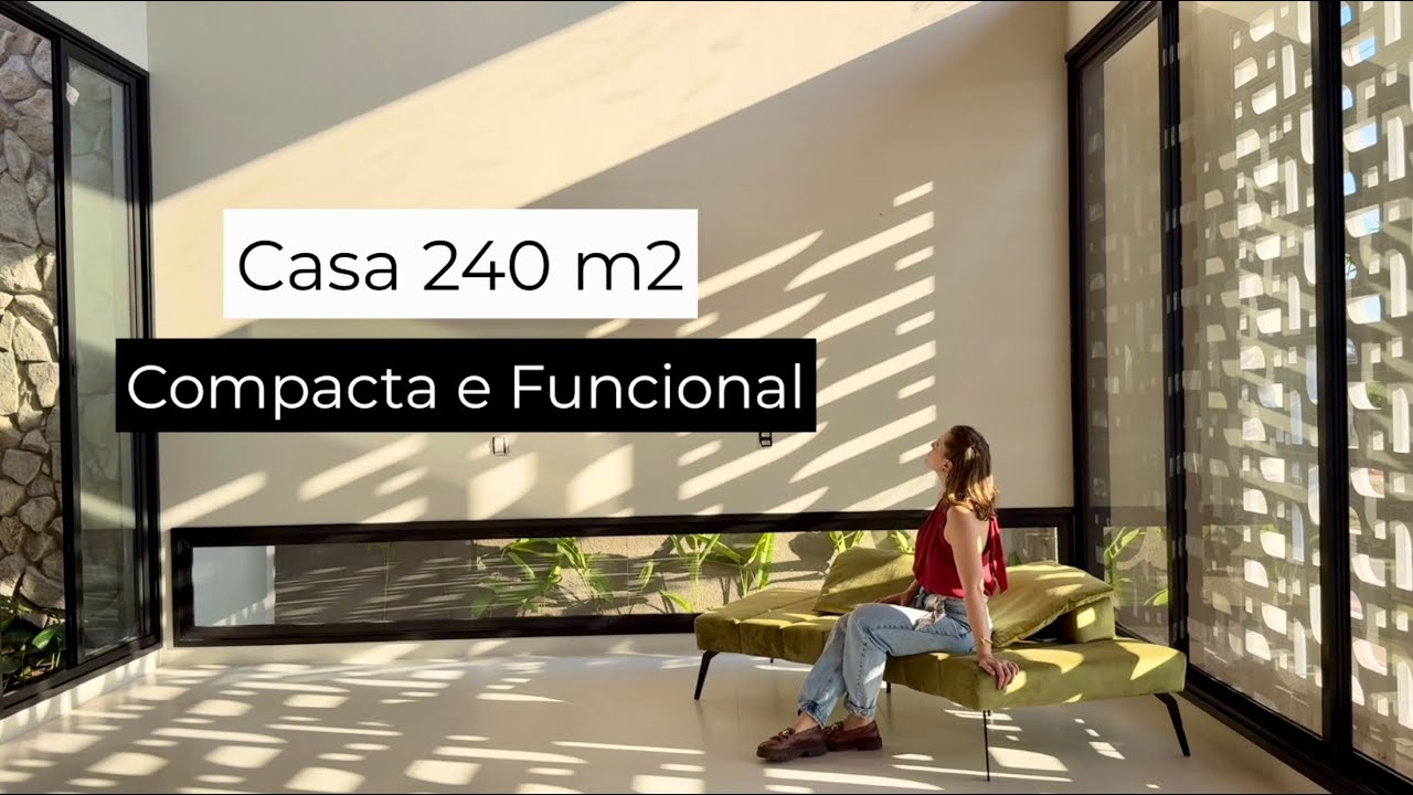 CASA COMPACTA 240 m2 INTEGRADA E FUNCIONAL 