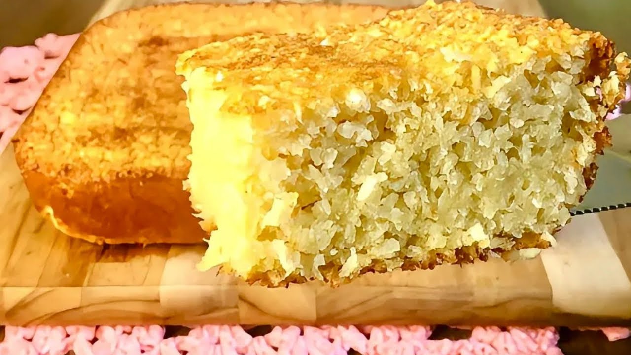 Misture Tudo e Pronto! Bolo de Coco Sem Trigo, Sem Maizena e Sem Leite Condensado