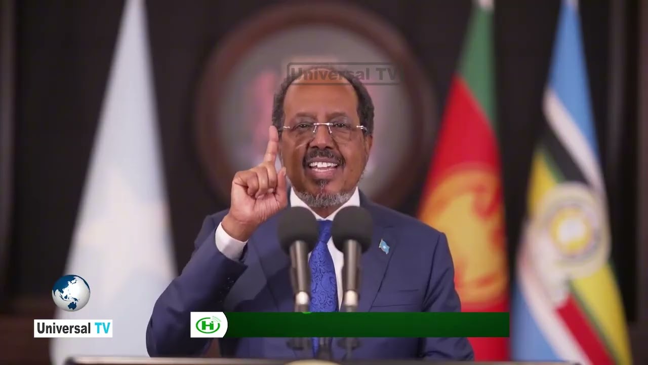 Khudbada Madaxweyne Xasan sheekh uu ku bogaadiyey  ansixiyeen Dastuurka dalka.