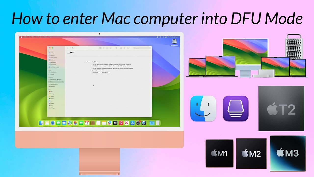 Как загрузить Mac в режим DFU | Intel | Apple Silicon