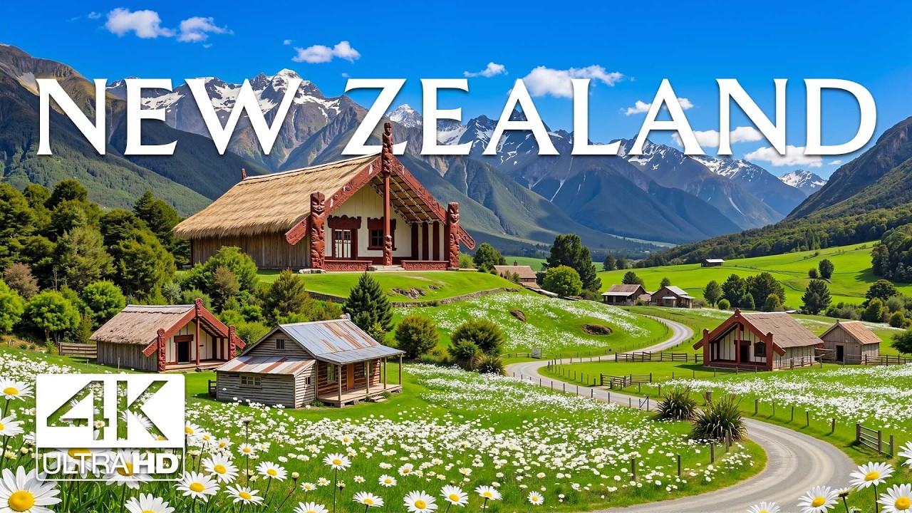 New Zealand 4K | Unreal Natural Beauty on Earth – Emerald Valleys, Turquoise Lake & Silent Landscape