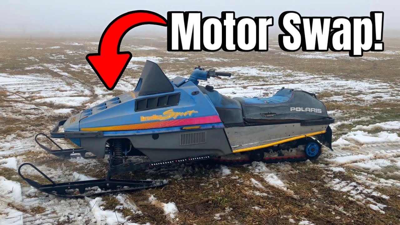 We Motor Swap This Snowmobile For FREE - 340 Polaris REVIVAL!