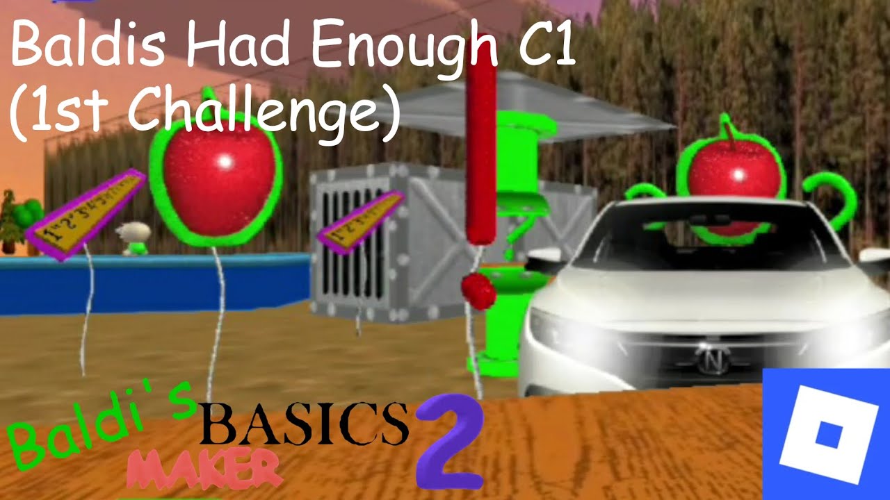 Baldis Had Enough C1 - bro took it too serious | Roblox Baldi's Basics Maker 2