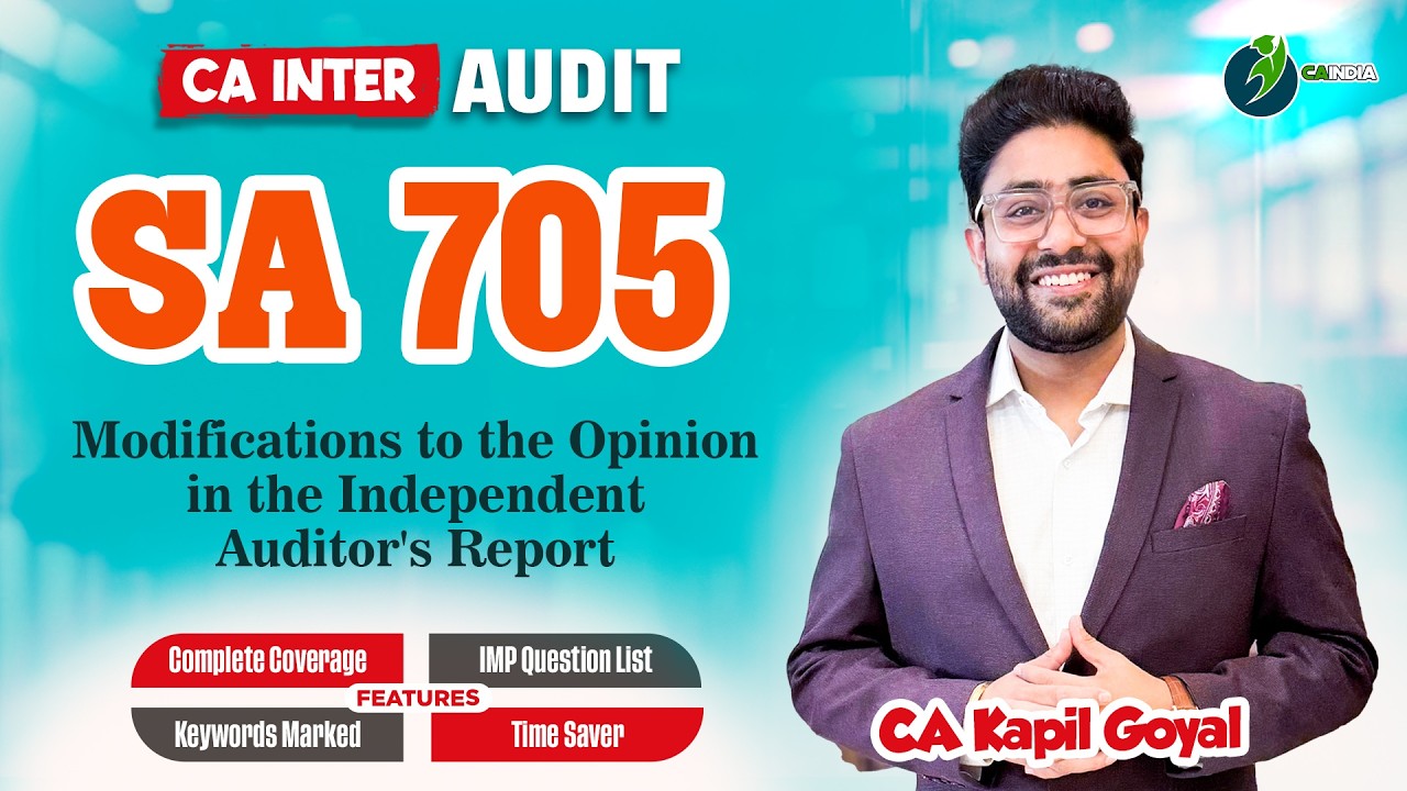 SA 705 Modifications to the Opinion in the Independent Auditor's Report