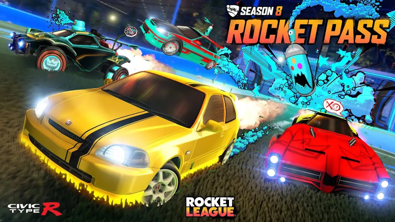 Season 8 Rocket Pass: Tiers 1-70 Free and Premium Items Showcase...