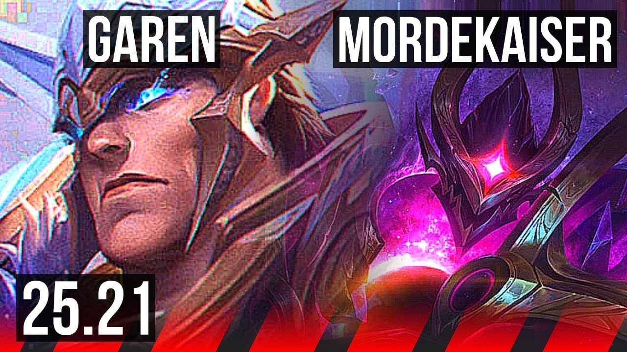 GAREN vs MORDEKAISER (TOP) | 7 solo kills, 10/3/5, Dominating | EUW Master | 25.21