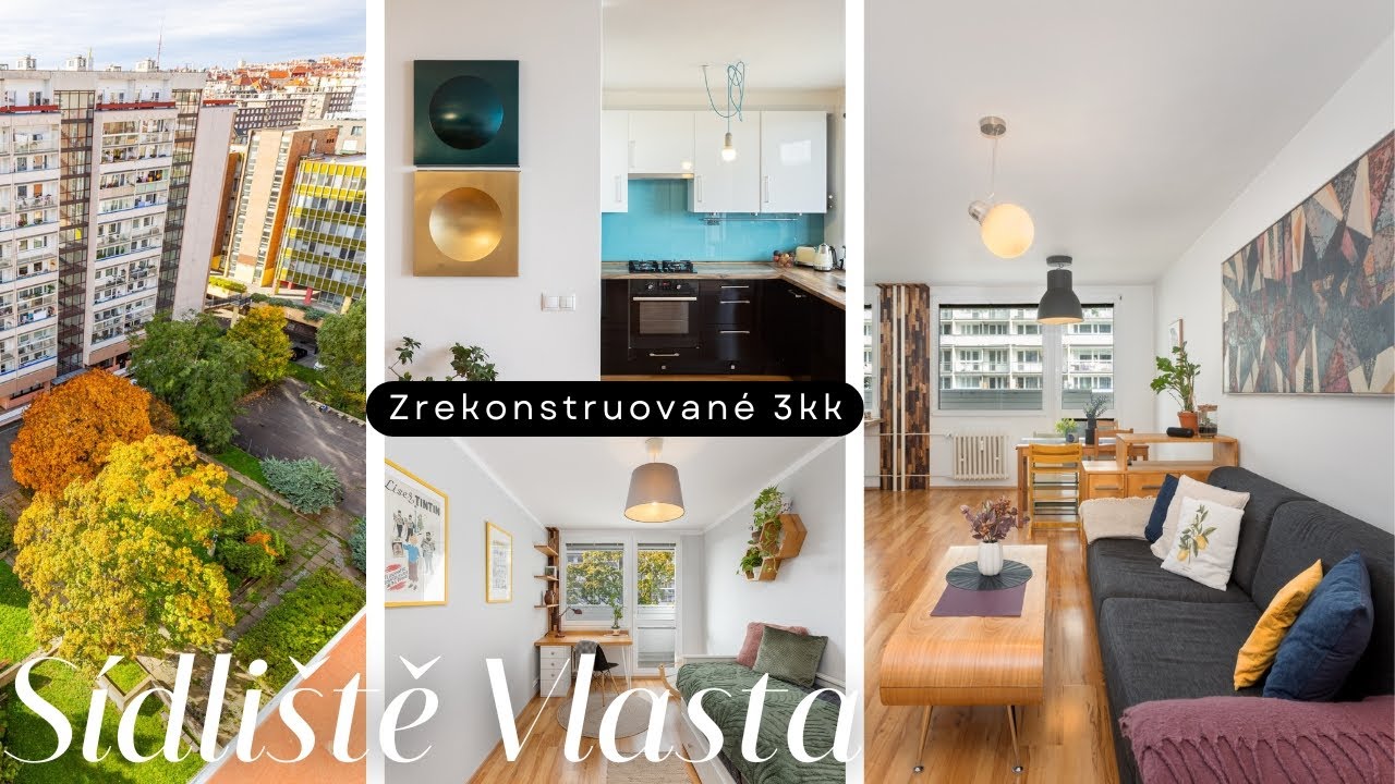 Zrekonstruované 3+kk | 2x lodžie | Vršovice - sídliště Vlasta
