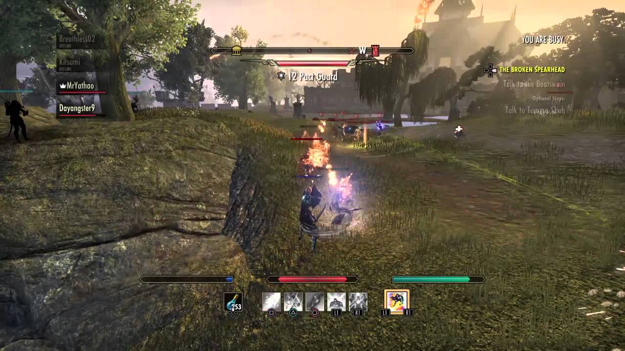 ESO fighting zerg