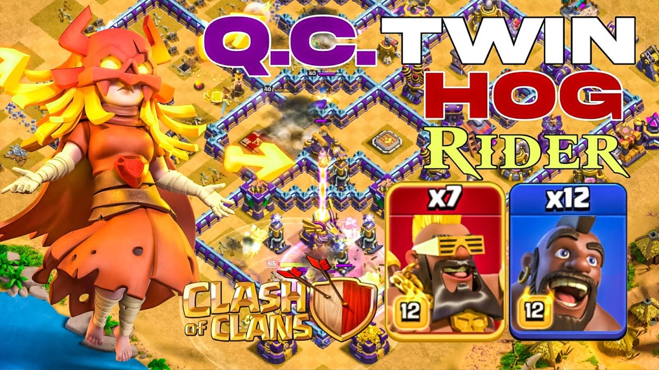 TWIN HOGS! TH15 Queen Charge Hog and Super Hog Rider Legend League Attacks!