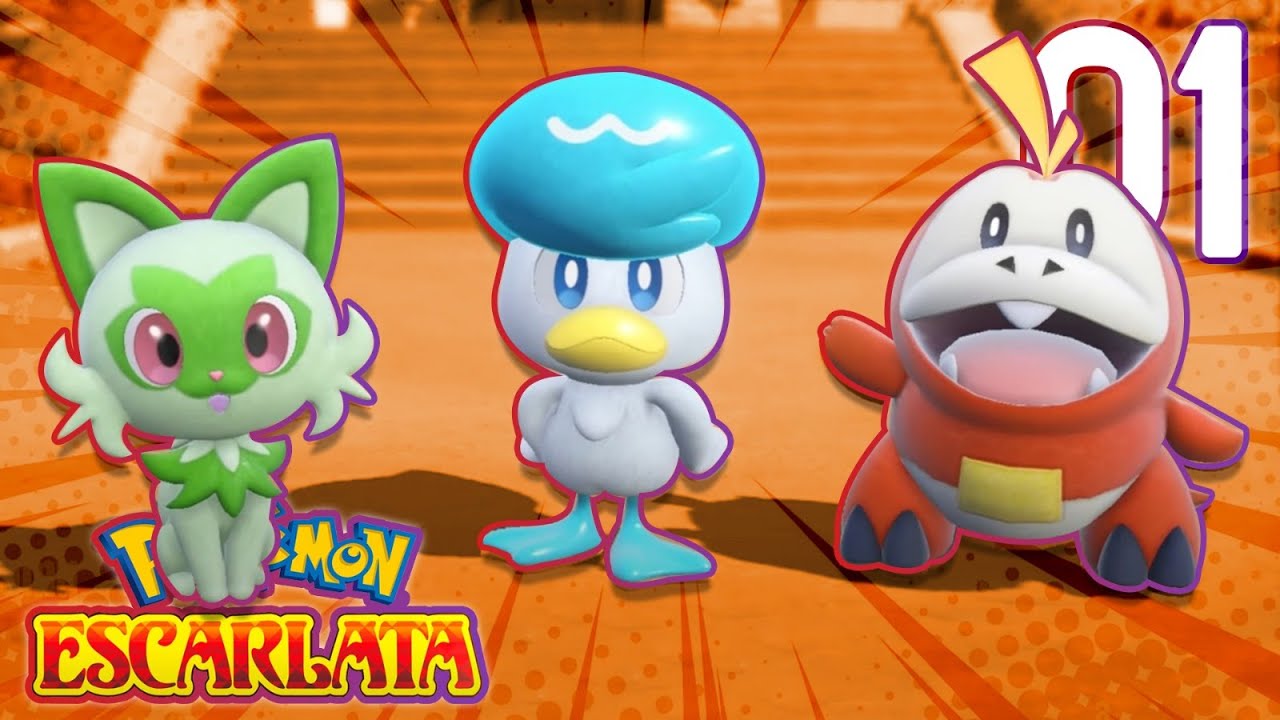 Pokémon Escarlata Ep.1 - ¡BIENVENIDOS A PALDEA! (Parte 1 en ESPAÑOL) Playthrough Escarlata y Purpura
