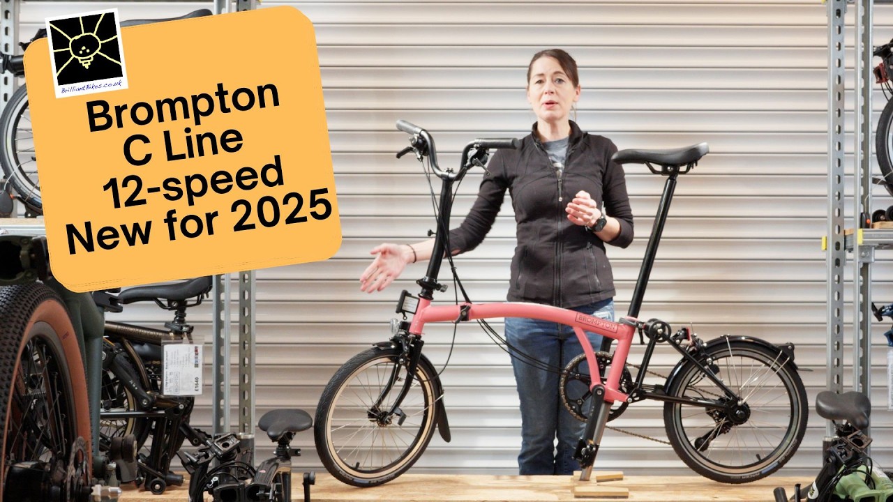 New for 2025 - Brompton C Line 12 speed folding bike