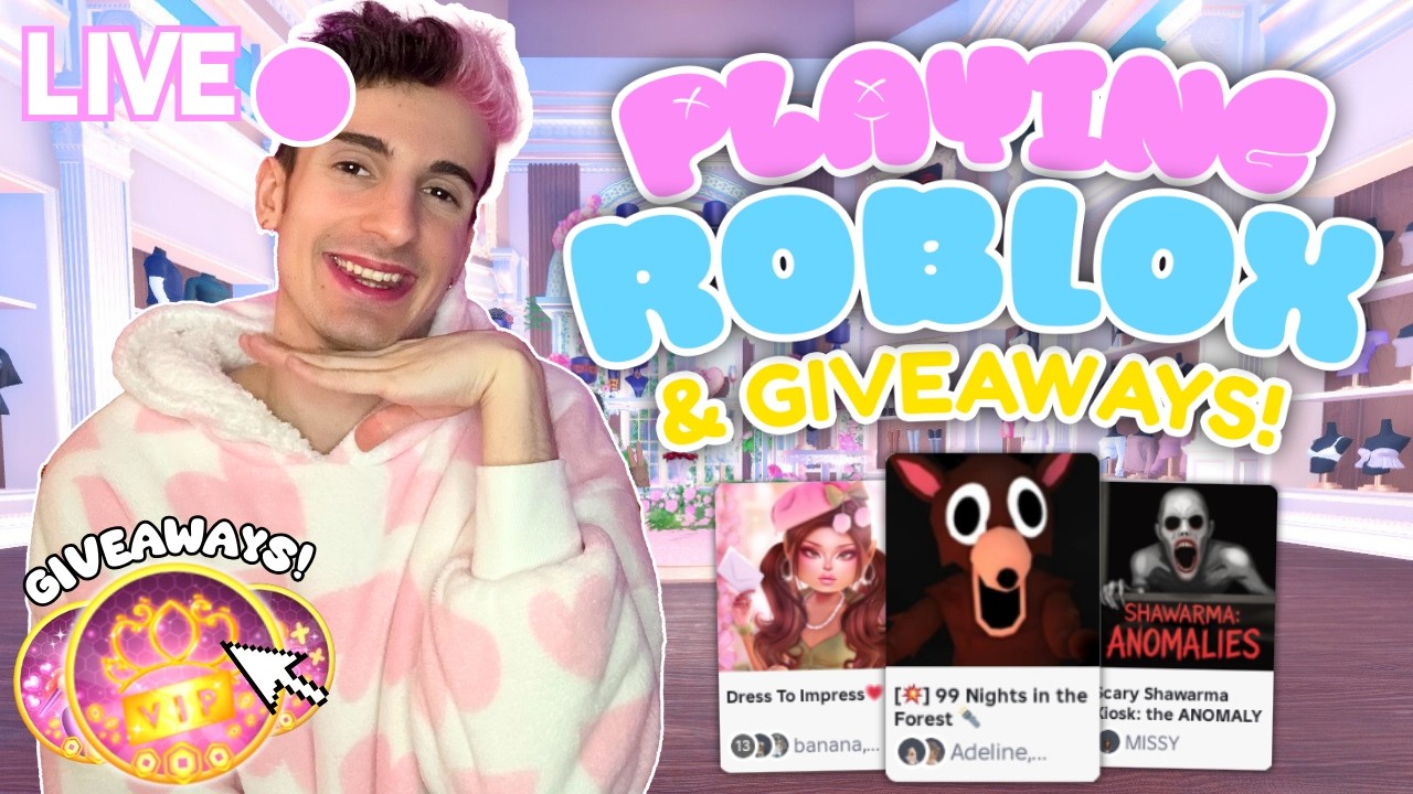🔴 LIVE - PLAY ROBLOX WITH ME & WIN GIVEAWAYS! COME JOIN!