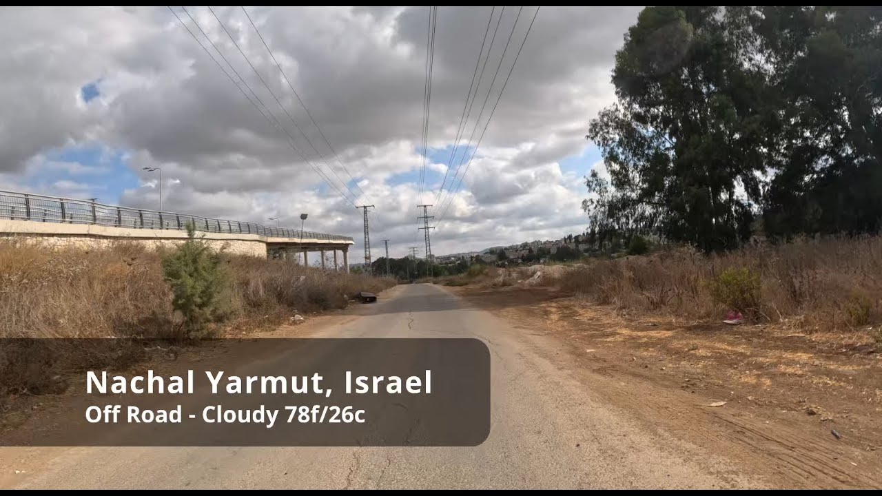 Relaxing Israel Bike Ride - Off Road Nachal Yarmut #asmr