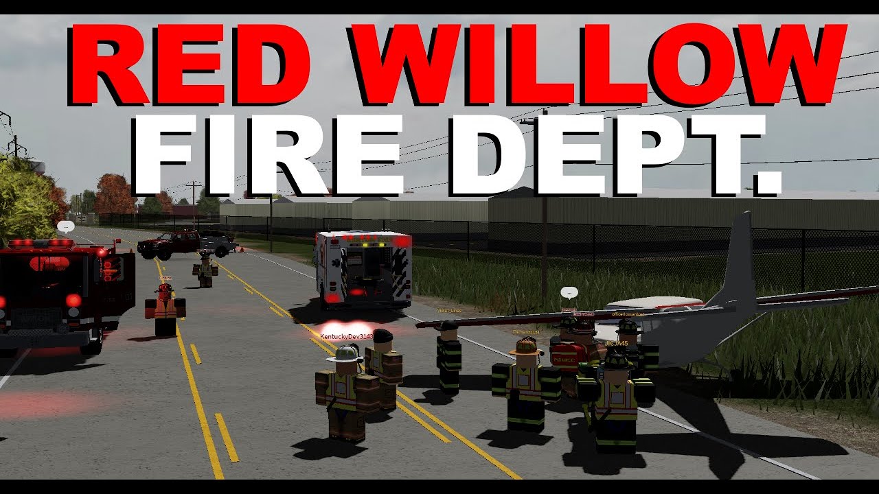 Red Willow Fire Dept.(EP:12)  PLANE CRASH! (ROBLOX)