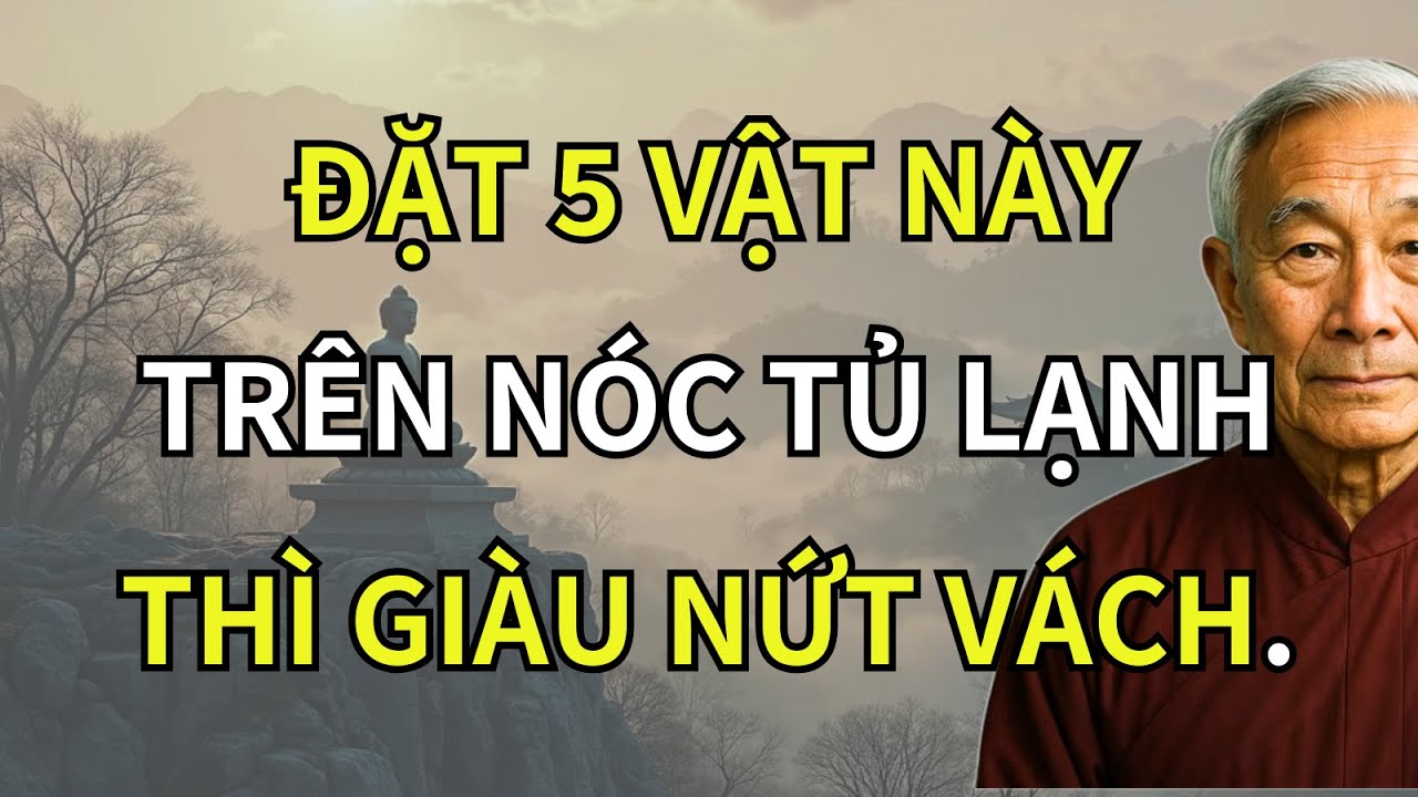 Đặt 5 Vật Này, Trên Nóc Tủ Lạnh, Giàu Cực Nhanh, Bí Mật Hiếm Ai Biết | Trí Tuệ Phật Giáo