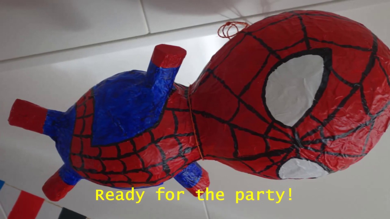 How to make a marvellous spiderman pinata