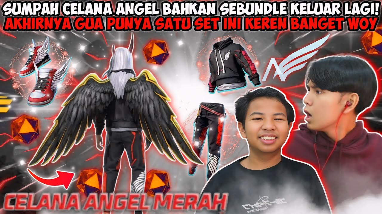 REVIEW BUNDLE & CELANA ANGELIC MERAH! GARENA FF RELA KELUARIN LAGI DEMI NURUTIN PLAYERNYA😱