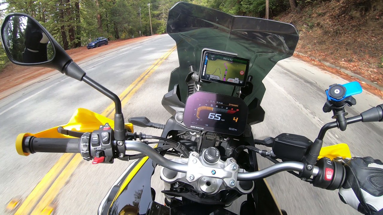 Riding F750GS first time up the 9