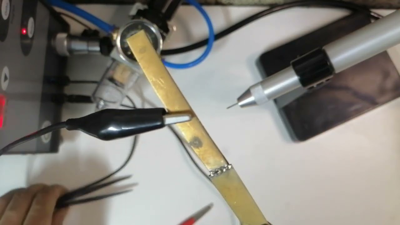 Brass welding with an amazon jewelry spot welder