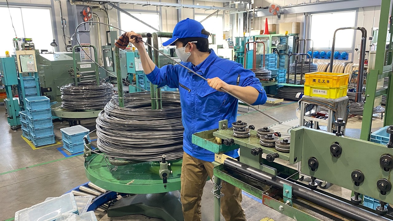 巨大な巻き線から大量のねじを作る工程！精密ねじも作る日本の高品質工場