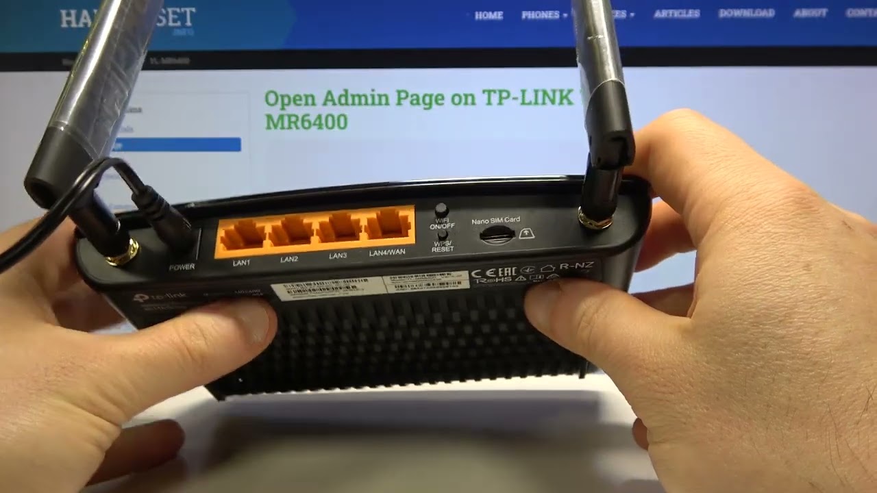 How to Mount External Antenna on TP-LINK TL-MR6400 Router - Use Bigger Antennas to Extend WiFi Range