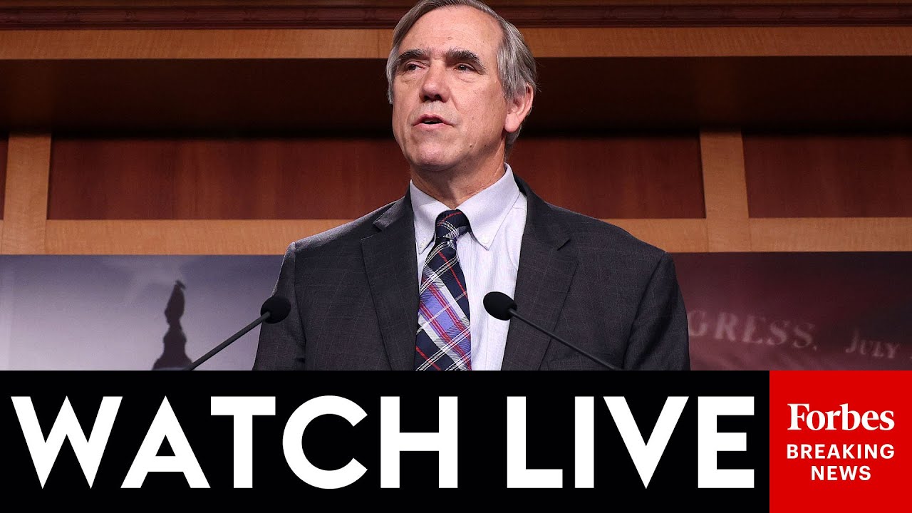 LIVE: Jeff Merkley Holds Press Briefing After Epic Senate Speech Warning Of Trump 'Authoritarianism'