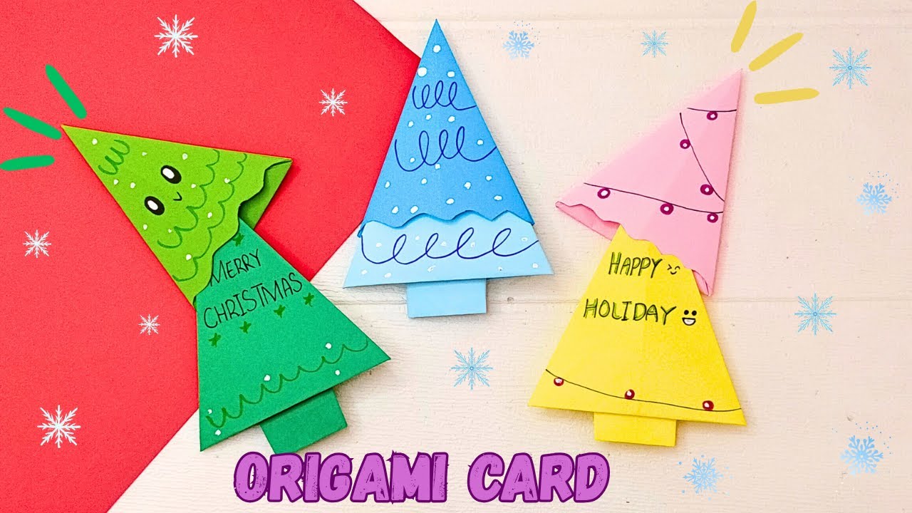 Origami Paper Christmas tree | DIY Christmas Gift Ideas