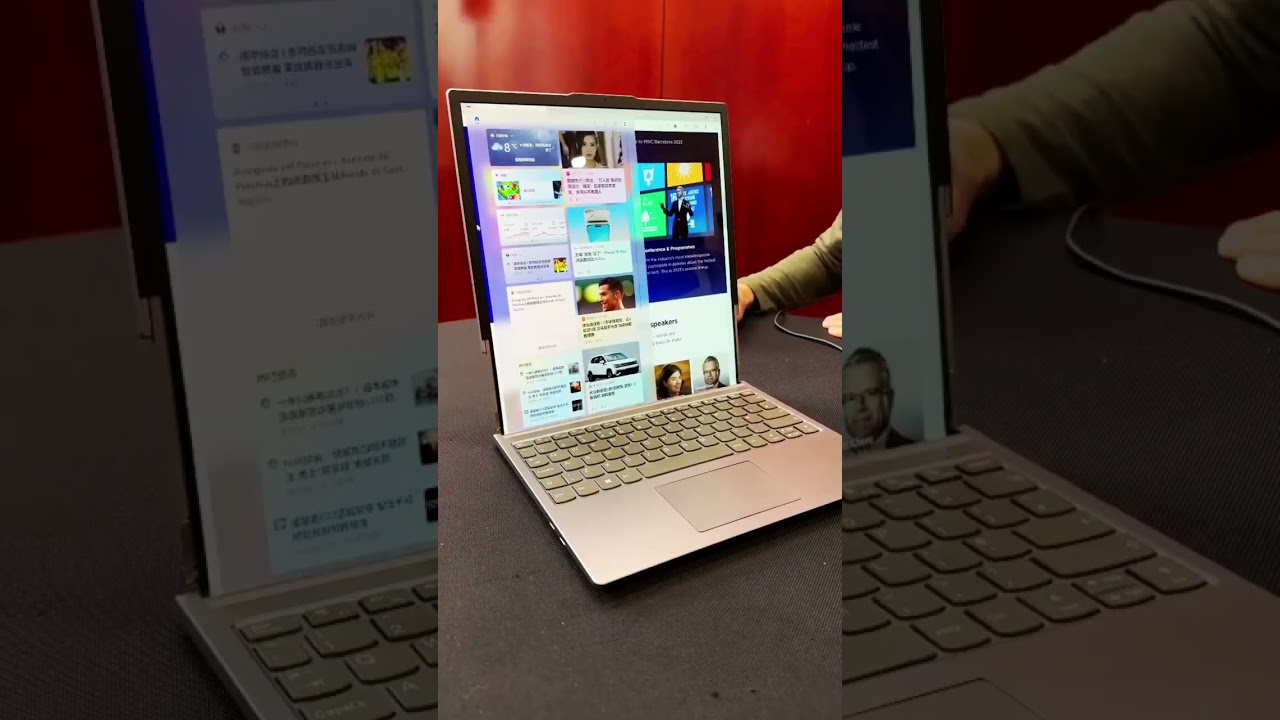 😱 Port&aacute;til con PANTALLA ENROLLABLE! | Lenovo en el MWC23