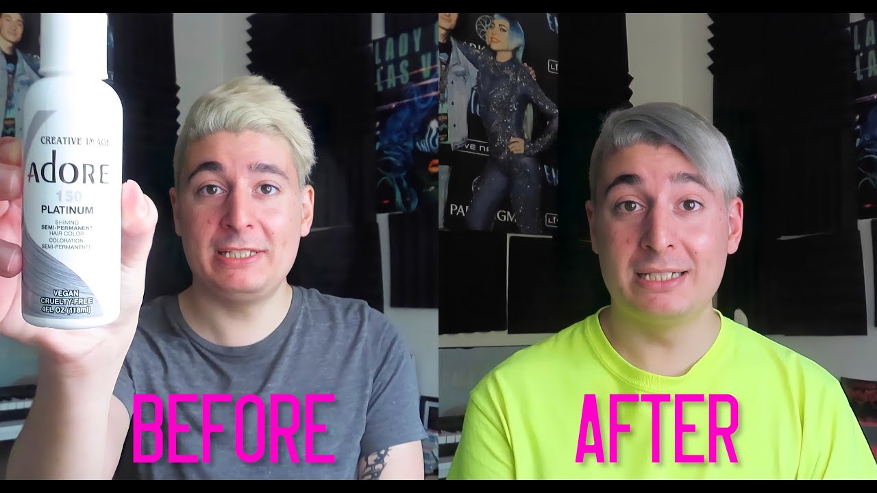 Toning My Hair Silver With Adore Platinum Semi Permanent Hair Dye