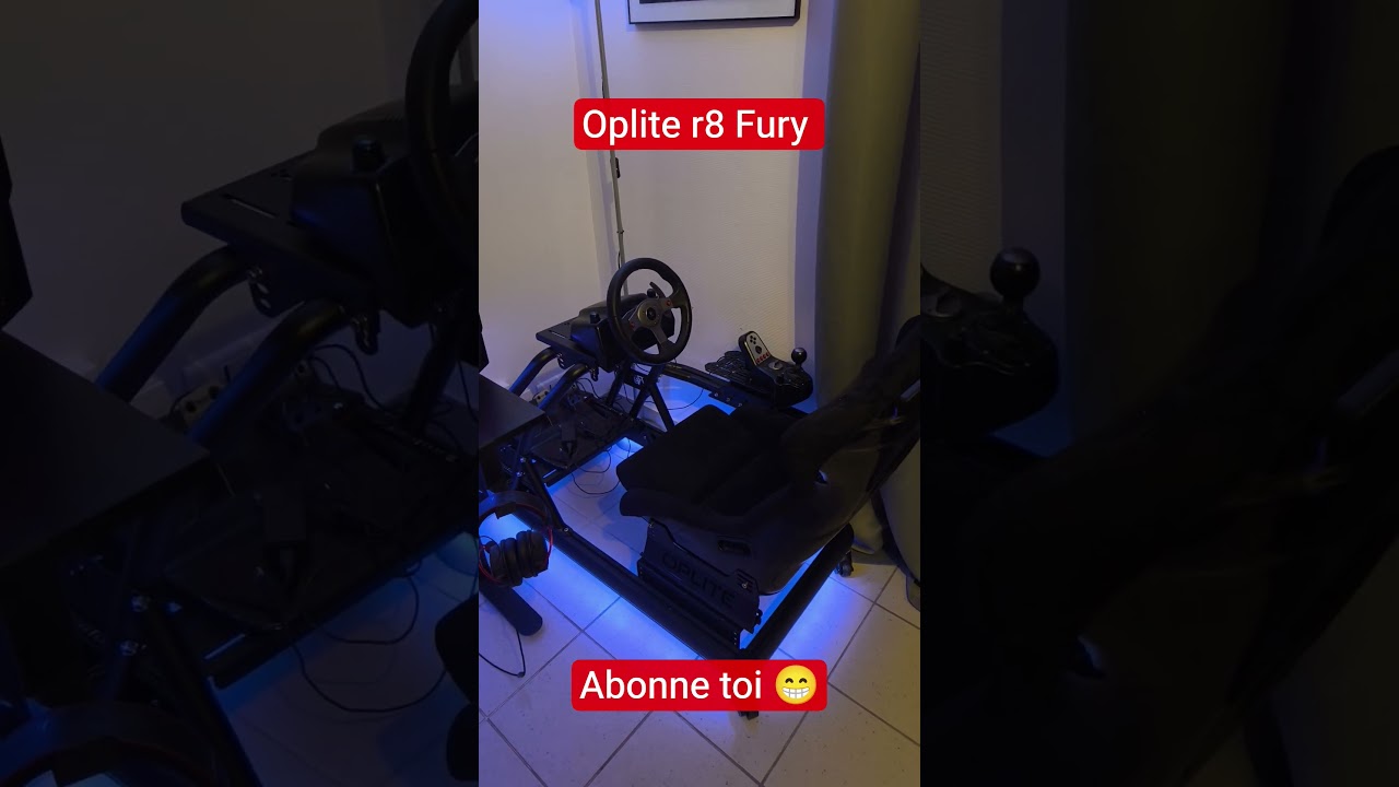 demain 1 ère vidéo du setup simracing r8 Fury oplite en fonction 👍