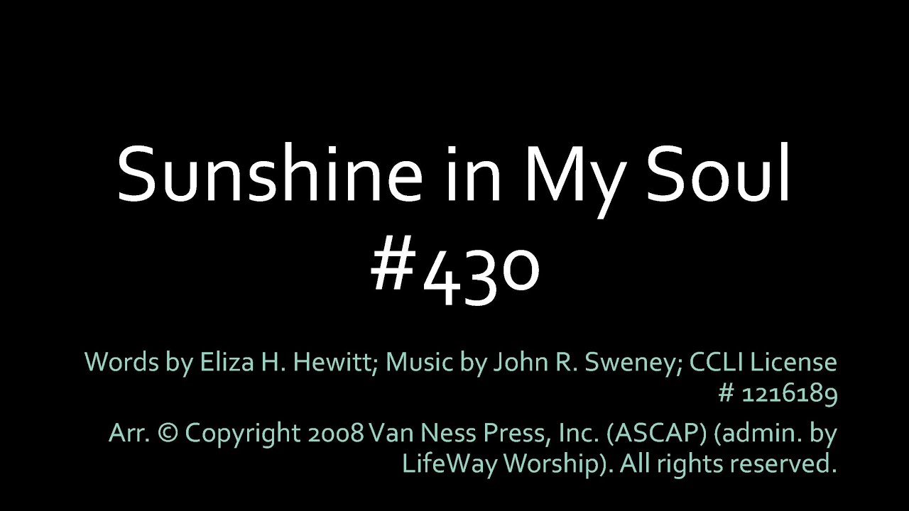 Sunshine in My Soul - Lyric Video