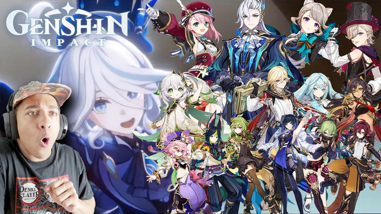 My reactions of all Genshin impact Characters demo trailers part 2!!!!