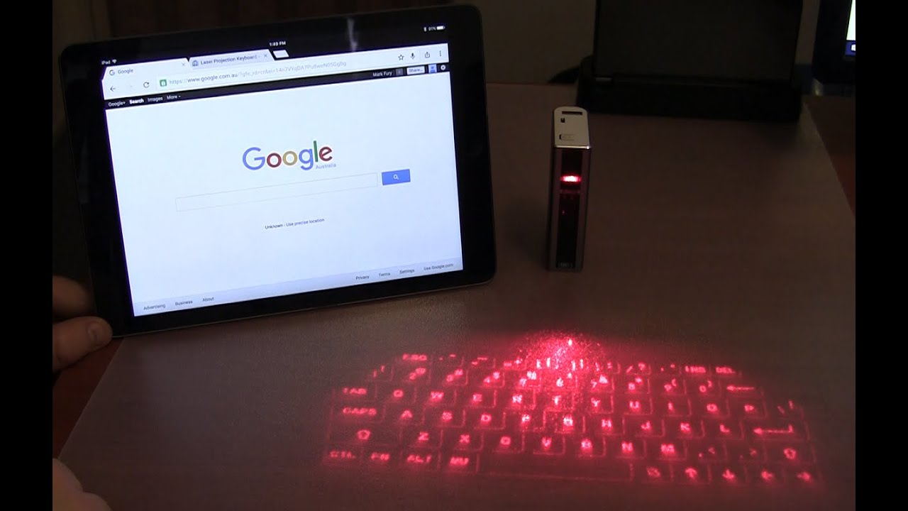 Laser Keyboard + 5200mAh Power Bank (Android / Apple Compatible)