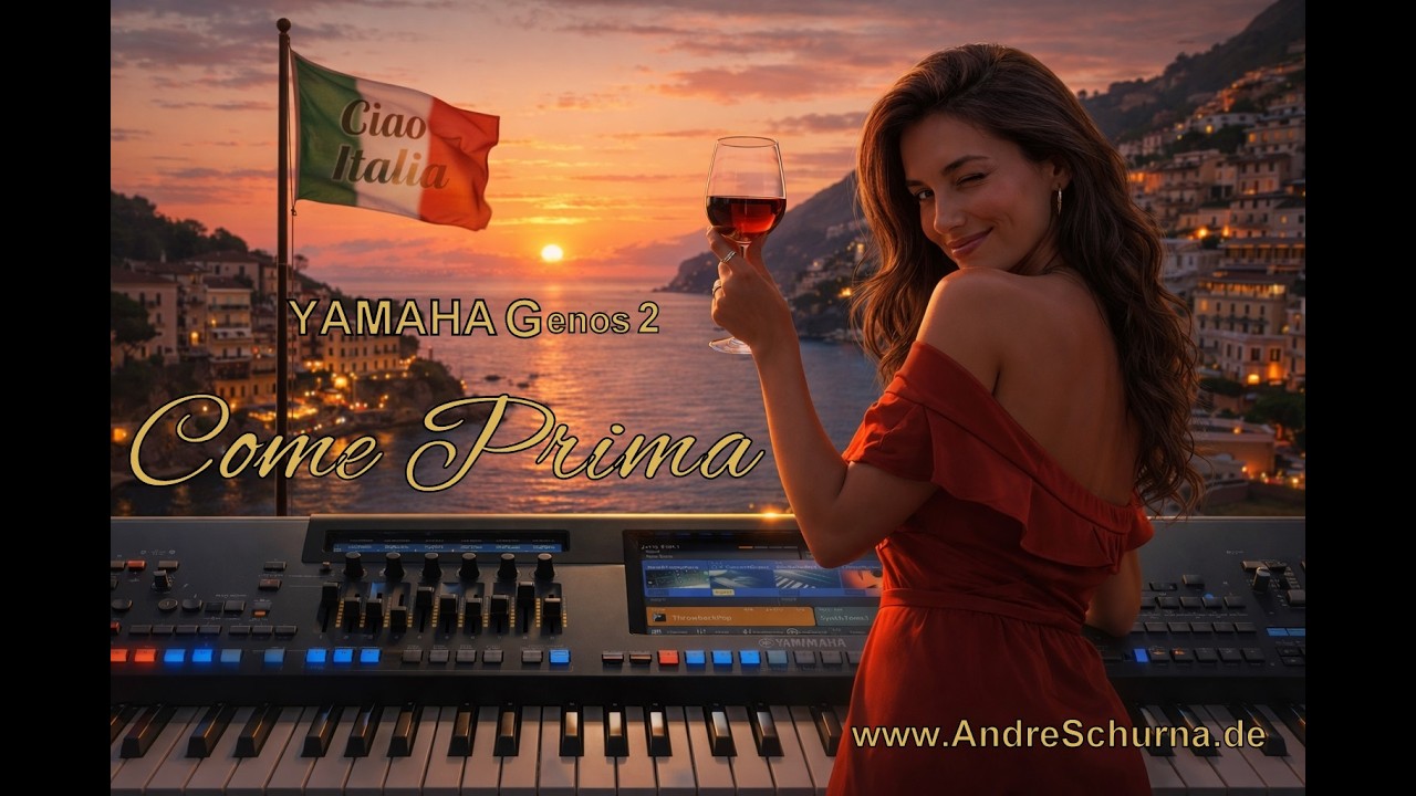 Entertainers First Come Prima Bella Italia Albano Romina Power für YAMAHA Genos2 www.AndreSchurna.de