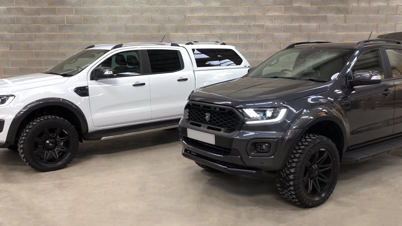 Аксессуары и улучшения Ford Ranger Wildtrak цвета морской волны и белого цвета — обзор пикапа (Ве...