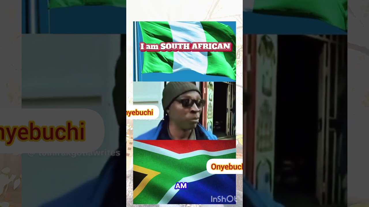 Nigerian man in South Africa stand strong that he's a South African and he's voting during election