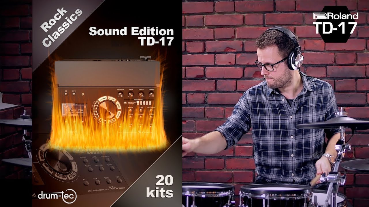Roland TD-17 Rock Classics Sound Edition: Download Custom Kits by drum-tec