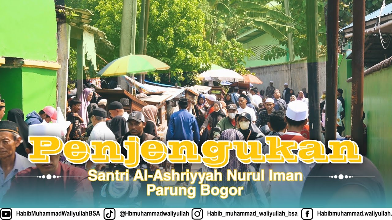Suasana Penjengukan Santri Al-Ashriyyah Nurul Iman di Hari Memperingati Maulid Nabi Muhammad SAW.