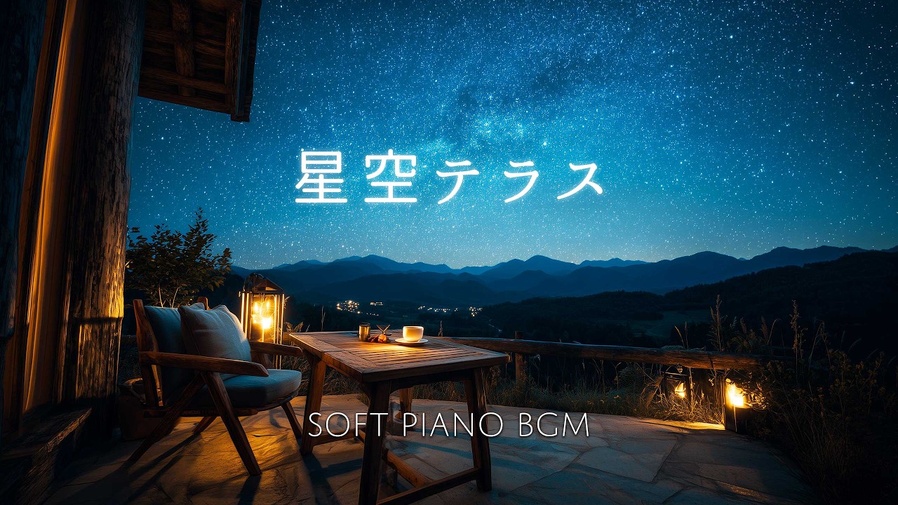 星空テラスで過ごす静かな夜 | Starry Night Calm Piano