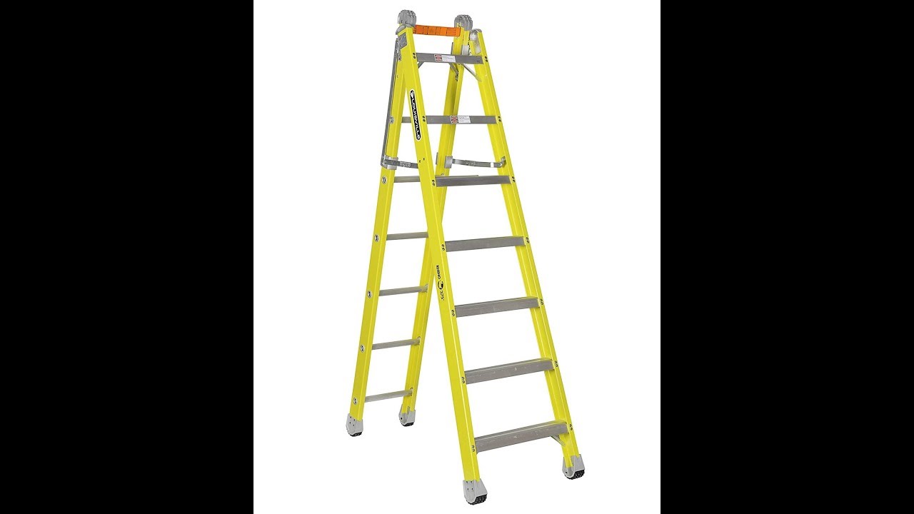 Louisville Ladder FXC1207 7' Fiberglass Combination Ladder