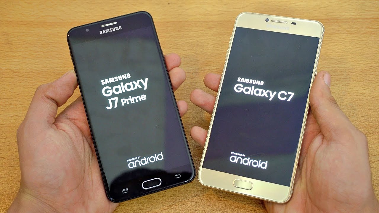 Samsung Galaxy J7 Prime vs Galaxy C7 - Speed Test! (4K)