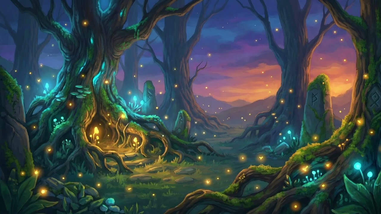 Elven Waystone Crossing 🌿 | Calm Fantasy D&D Lofi for Focus